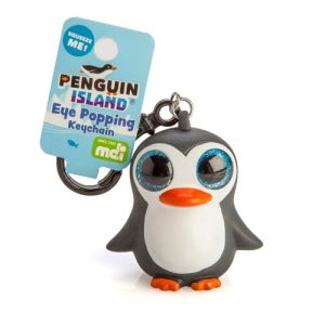 Penguin Island Eye Popper Keychain