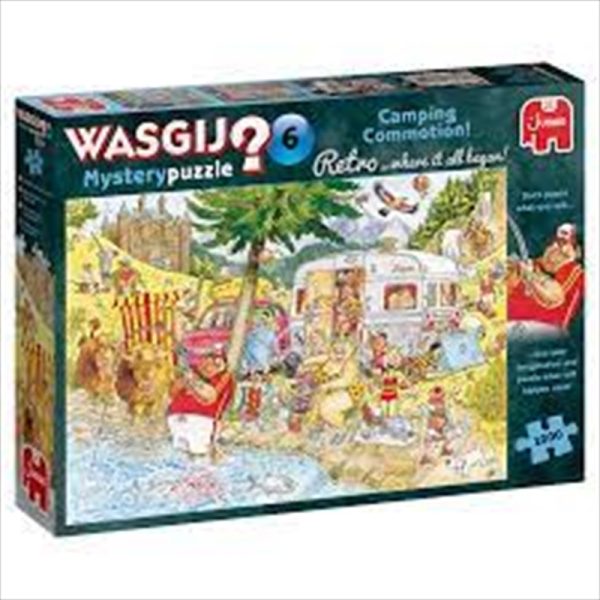 Wasgij 1000 Piece Puzzle – Mystery Retro Camping Commotion  (JUMBO)