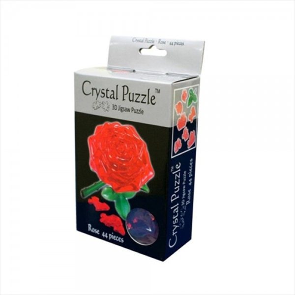 Red Rose 3D Crystal Puzzle