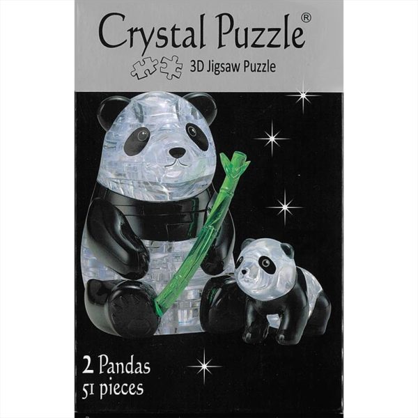 Panda Pair 3D Crystal Puzzle