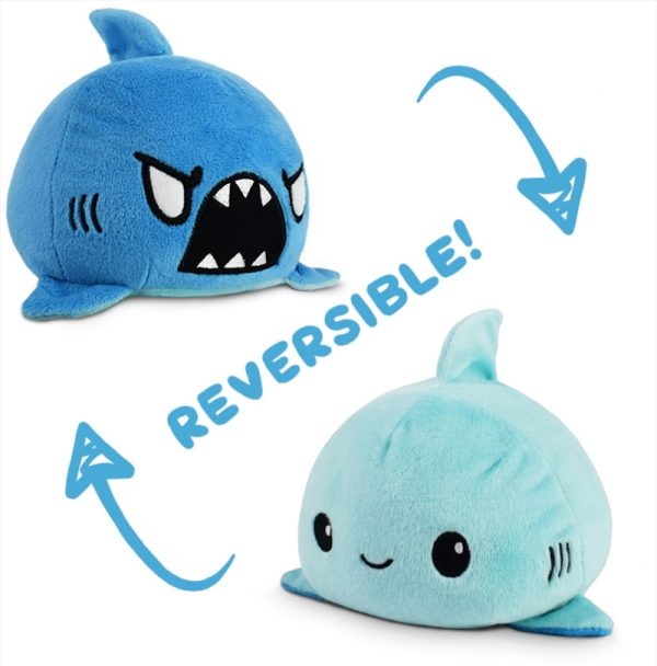 Reversible Plushie – Shark Light Blue/Blue