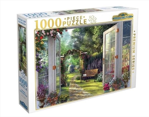 Harlington Garden Doorway View Puzzle 1000pc