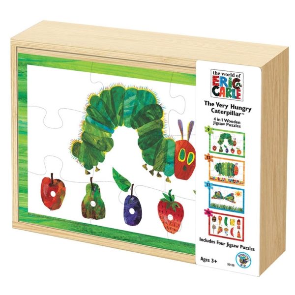 Very Hungry Caterpillar 4 In 1 Wooden Puzzle
