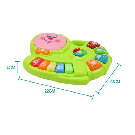 Kids Piano Keyboard Music Toys with Snail Shape Design (Green) GO-MAT-109-XC