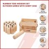 NToss Wooden Set Outdoor Games with Carry Case