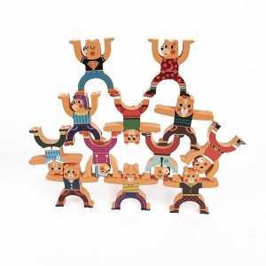 Balancing Stacking Blocks Educational Balance Wooden Acrobatic Toys Game