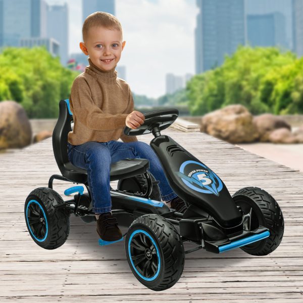 Kahuna G18 Kids Ride On Pedal Go Kart – Blue