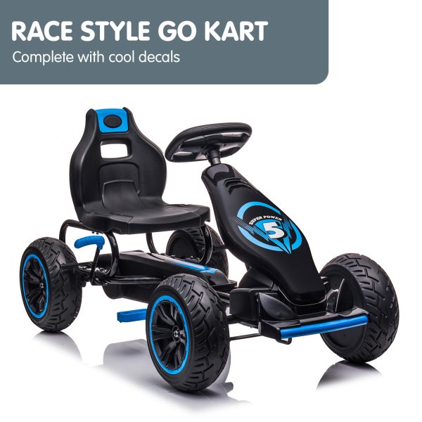 Kahuna G18 Kids Ride On Pedal Go Kart – Blue