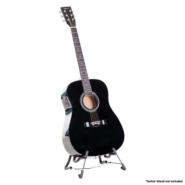 Karrera Electronic Acoustic Guitar 41in – Black