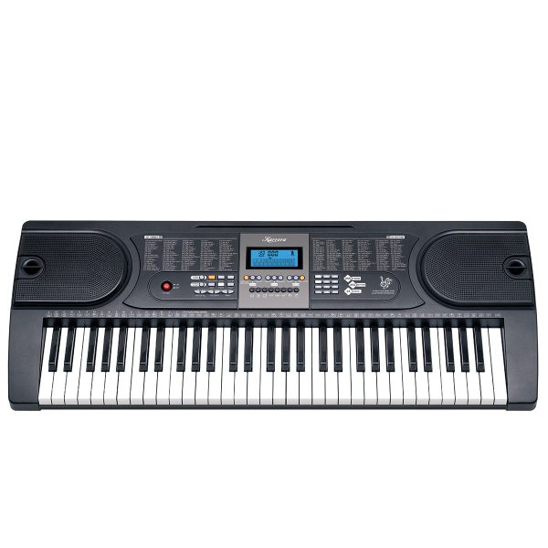 Karrera 61 Keys Electronic Keyboard Piano with Stand – Black