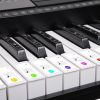 Karrera 61 Keys Electronic LED Keyboard Piano with Stand – Black