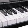 Karrera 61 Keys Electronic LED Keyboard Piano with Stand – Black