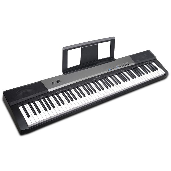 Karrera 88 Keys Electronic Keyboard Piano with Stand – Black