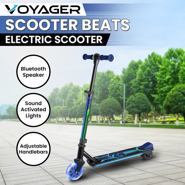 Voyager Scooter Beats Electric Scooter – Blue