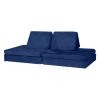 Huddle Kids Modular Play Foam Couch – Navy