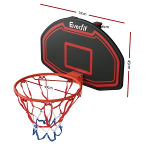 38″ Basketball Hoop Backboard Door Wall Mounted Ring Net Sports Kids