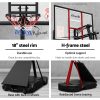 3.05M Basketball Hoop Stand System Adjustable Height Portable Black Pro