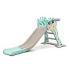 Kids Slide Outdoor Basketball Ring Activity Center Toddlers PlaySet Green