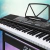 61 Keys Electronic Piano Keyboard Digital Electric w/ Stand Sound Speaker