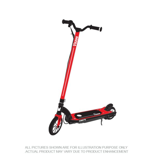 Go Skitz VS200 Electric Scooter Folding – Red