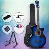 38 Inch Wooden Acoustic Guitar – 34″ Blue Set