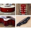 38 Inch Wooden Acoustic Guitar – 38″ Natural Set