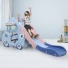 Kids Slide 135cm Long Basketball Hoop Ring Activity Center Toddlers Play Set Toy