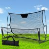 Portable Soccer Rebounder Net Volley Training Football Goal Pass Trainer – 210x120x120 cm