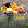 Kahuna Trampoline 6ft x 9ft Rectangular Outdoor Basketball Set – MULTICOLOUR