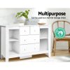 Baby Changing Table Diaper Station Drawers Chest Cabinet Nursery Furniture