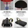 2.1M Adjustable Portable Basketball Stand Hoop System Rim – Black