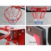 23″ Mini Basketball Hoop Backboard Door Wall Mounted Sports Kids Red