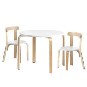 Nordic Kids Table Chair Desk Activity Study Play Children Modern