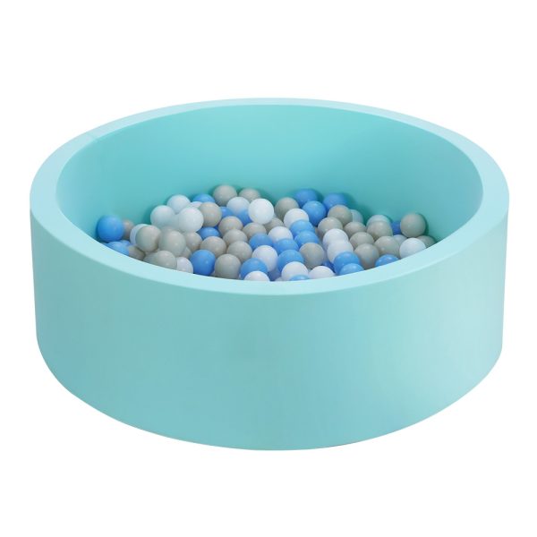 Ocean Foam Ball Pit with Balls Kids Play Pool Barrier Toys 90x30cm – Blue