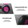 Kids Pedal Go Kart Car Ride On Toys Racing Bike Rubber Tyre Adjustable Seat – Pink