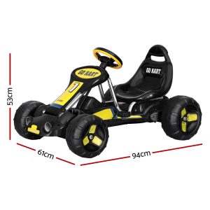 Kids Pedal Go Kart Ride On Toys Racing Car Plastic Tyre