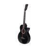 38 Inch Wooden Acoustic Guitar – 34″ Black Set