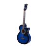 38 Inch Wooden Acoustic Guitar – 34″ Blue