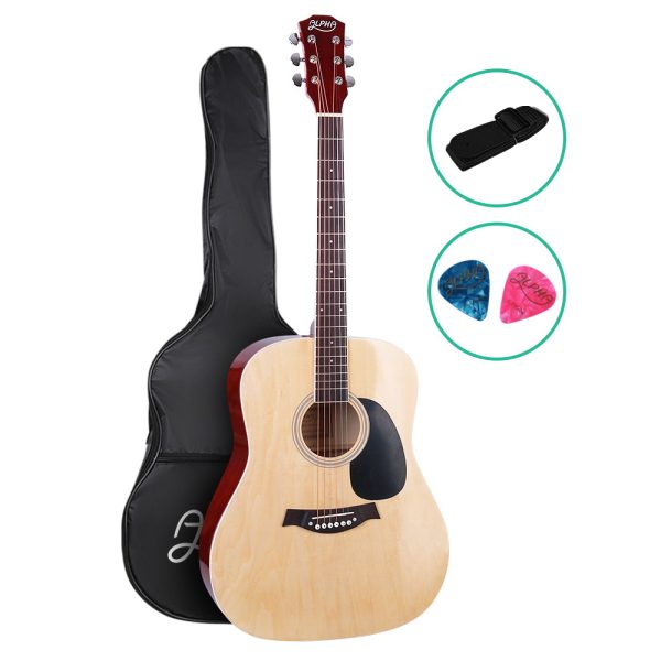 41 Inch Wooden Acoustic Guitar – 41″ Natural