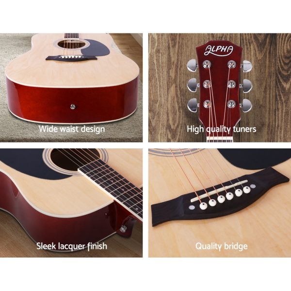 41 Inch Wooden Acoustic Guitar – 41″ Natural