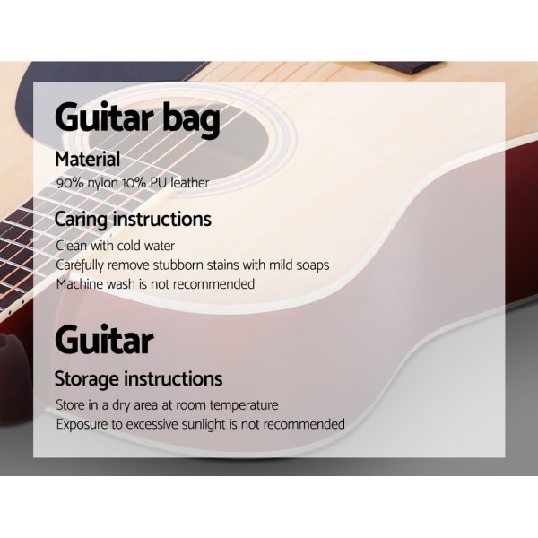 41 Inch Wooden Acoustic Guitar – 41″ Natural