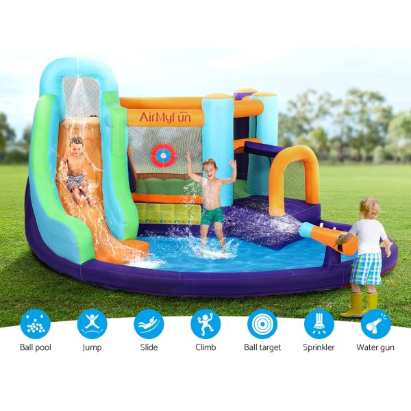 Inflatable Water Slide Kids Jumping Castle Trampoline Outdoor