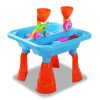 Kids Sandpit Pretend Play Sets Beach Toys Outdoor Sand Water Table Set