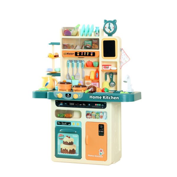 Kids Kitchen Pretend Play Set Cooking Sound Steam Light Function