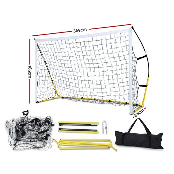 Portable Soccer Football Goal Net Kids Outdoor Training Sports – 369x185x86 cm