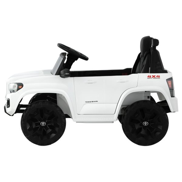 Toyota Ride On Car Kids Electric Toy Cars Tacoma Off Road Jeep 12V Battery – White