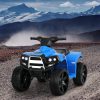 Kids Ride On ATV Quad Motorbike Car 4 Wheeler Electric Toys Battery – Blue