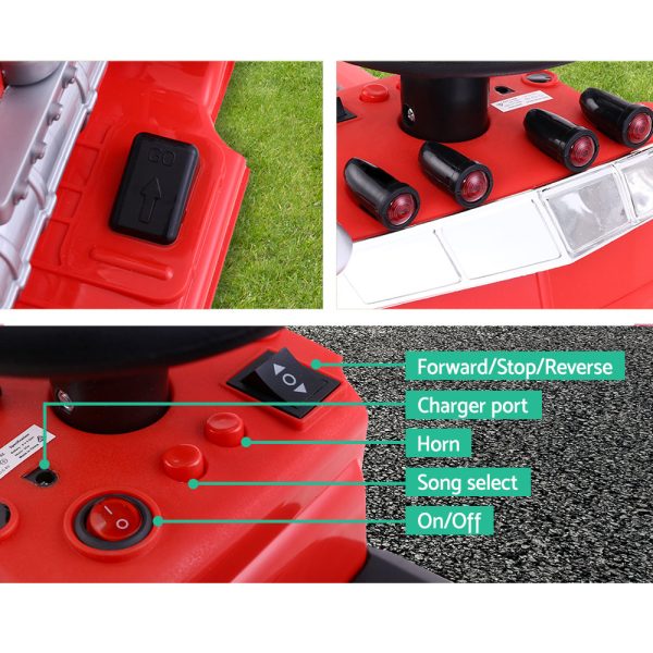 Ride On Cars Kids Electric Toys Car Battery Truck Childrens Motorbike Toy Rigo – Red