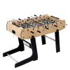 4FT Soccer Table Foosball Football Game Home Family Party Gift Playroom Foldable