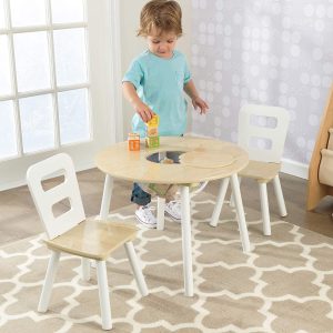 Round Table and 2 Chair Set for children